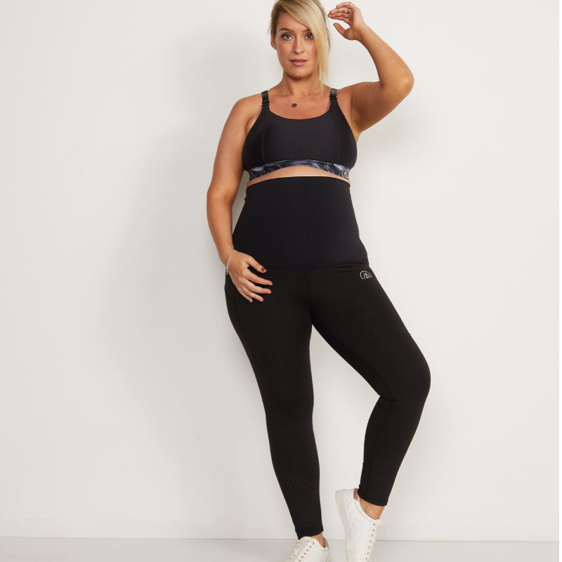 Plus size top postpartum leggings